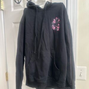 Anti social club floral hoodie